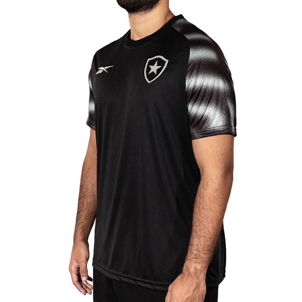 Camisa Botafogo I 2023 Oficial Masculina - Branco+Preto
