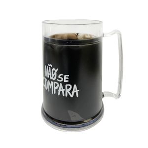 Mini Caneca Gel Preto 300Ml