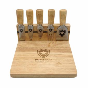 Kit Queijo 5 Peças e Tábua