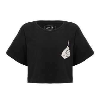 Cropped Set Fire Btfg 02 (Pre) Preto Reativo