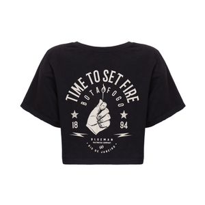 Cropped Set Fire Btfg 02 (Pre) Preto Reativo