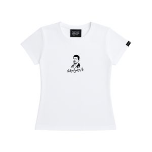 Baby Look Cancha FC Nilton Santos Ícone Branco