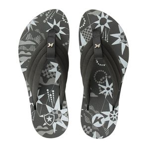 Sandália kyra pro comfy preto/branco