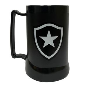 Caneca Gel Peça Preta 400Ml - Escudo