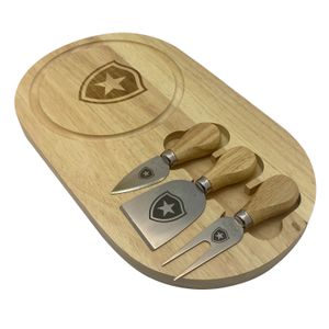 Kit Queijo 3 Peças e Tábua - Botafogo