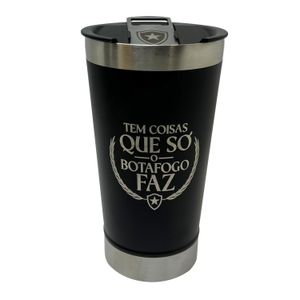 Copo térmico preto com abridor 500ml - Libertadores