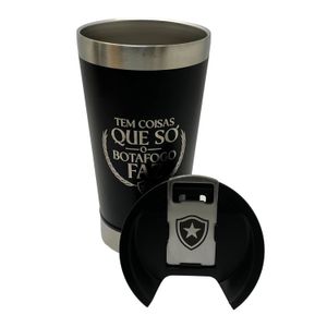 Copo térmico preto com abridor 500ml - Libertadores
