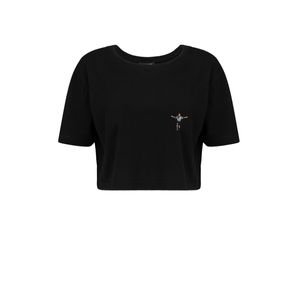 Cancha FC Cropped Túlio - 1000 Vezes Ele - Preto